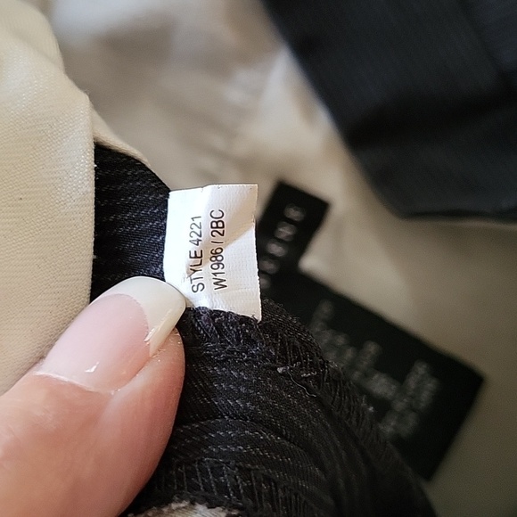 GEOFFREY BEENE PINSTRIPE TROUSERS - Picture 10 of 10